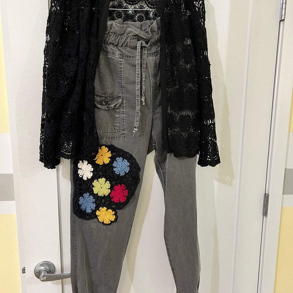 NSF pants and AnnKlein knitted top set